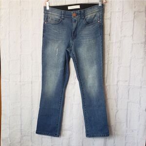 VINTAGE AMERICA High Rise Hemmed Jeans 10P